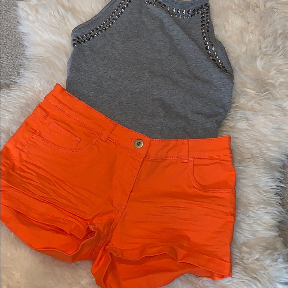 Orange shorts